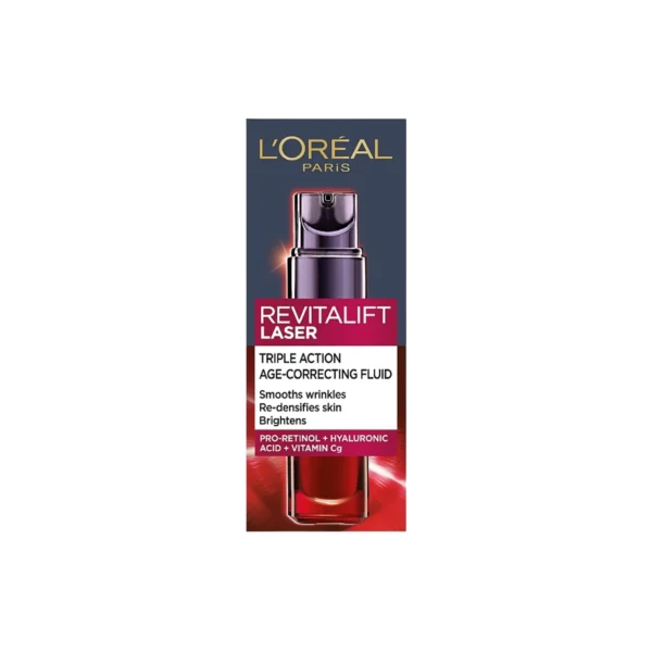 LOREAL REVITALIFT LASER TRIPLE ACTION PRO RETINOL+ HYALURONIC ACID + VITAMIN C