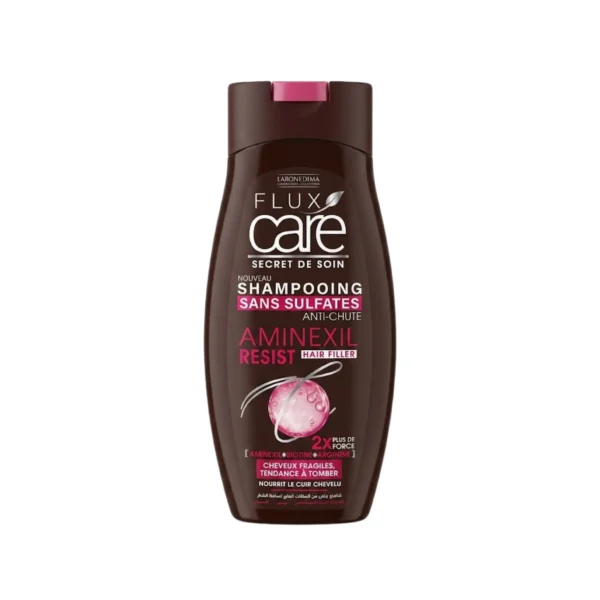 FLUX CARE SHAMPOOING SANS SULFATE AMINEXIL RESIST CHEVEUX FRAGILE TENDANCE A TOMBER 265ML