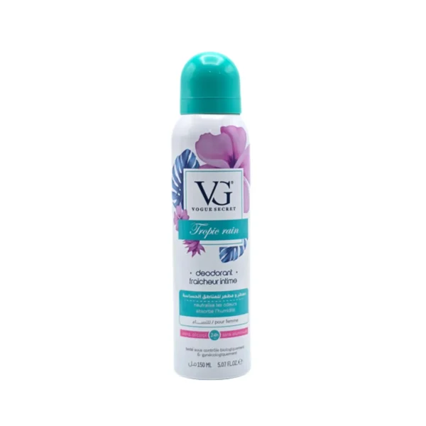 VOGYE SECRET DEODORANT FRAICHER INTIME TROPIC RAIN 150ML