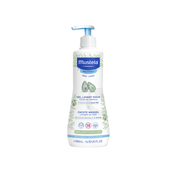 MUSTELA GEL LAVANT DOUX CORPS ET CHEVEUX A L'AVOCAT ISSU DE CULTURE BIO 500ML