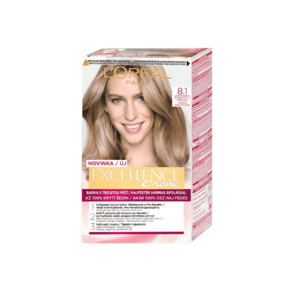 EXCELLENCE  COLORATION 8.1 BLOND CLAIR CENDRE