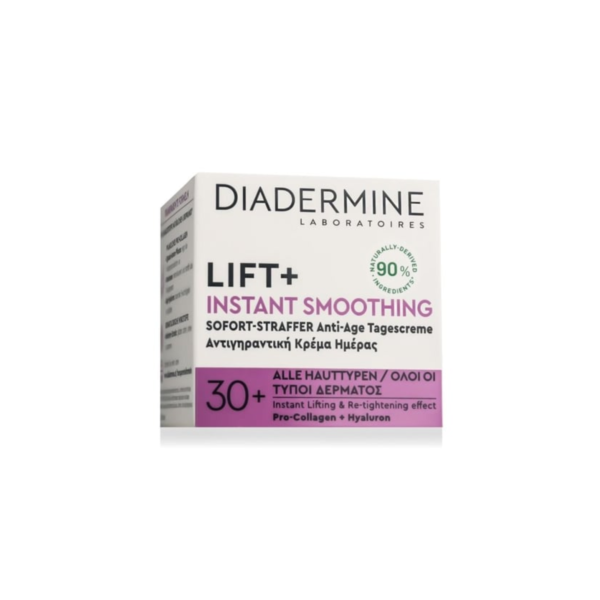 DIADERMINE LIFT+ LISSSAGE INSTANTANE CREME DE JOUR ANTI-AGE  TOUR TYPE DE PEUX  50ML AGE +30