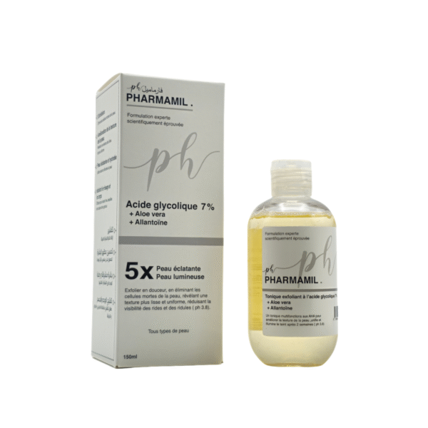 PHARMAMIL ACIDE GLYCOLIQUE 7% +ALOE VERA + ALLANTOINE TOUT TYPES DE PEUX