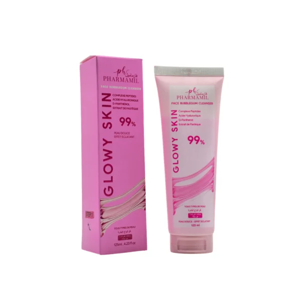 PHARMAMIL GLOWY SKIN FACE BUBLEGUM CLEANSER 125ML