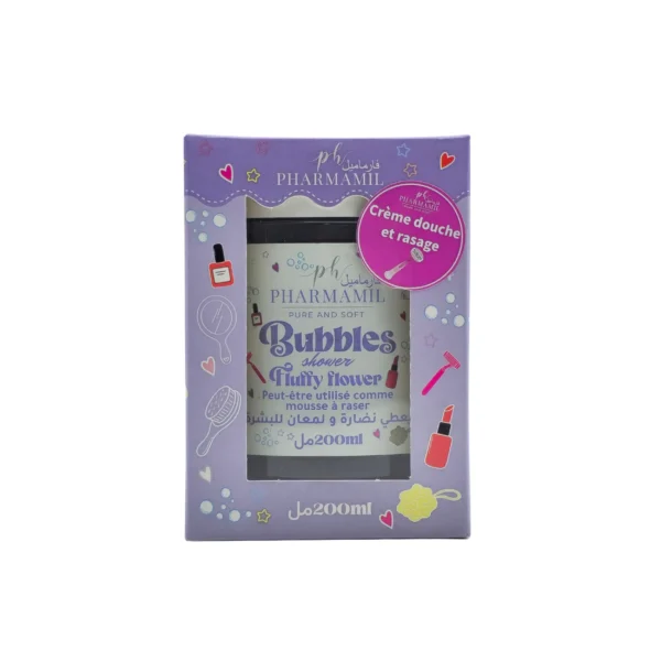 PHARMAMIL BUBBLE SHOWER 200ML FLUFFY FLOWER