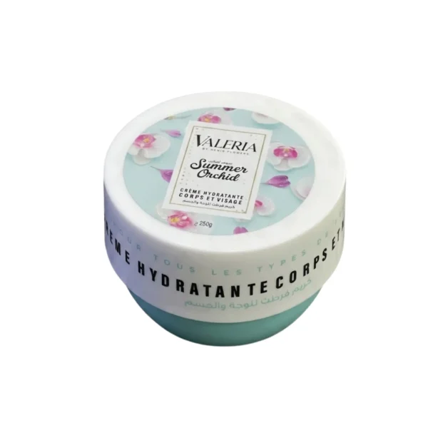 VALERIA CREME HYDRATANTE CORPS ET VISAGE 250ML SUMMER ORCHID