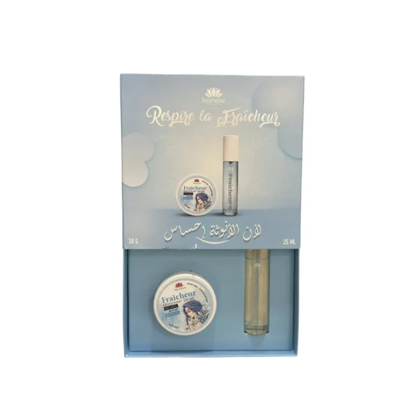 BIONESS COFFRET CREME DEODORANTE 30G + PARFUM 25ML RESPIRE LA FRAICHEUR
