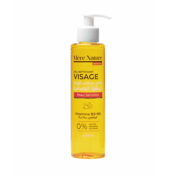MERE NATURE GEL NETTOYANT 250ML PEAU SENSIBLE VITAMINE B3+B5