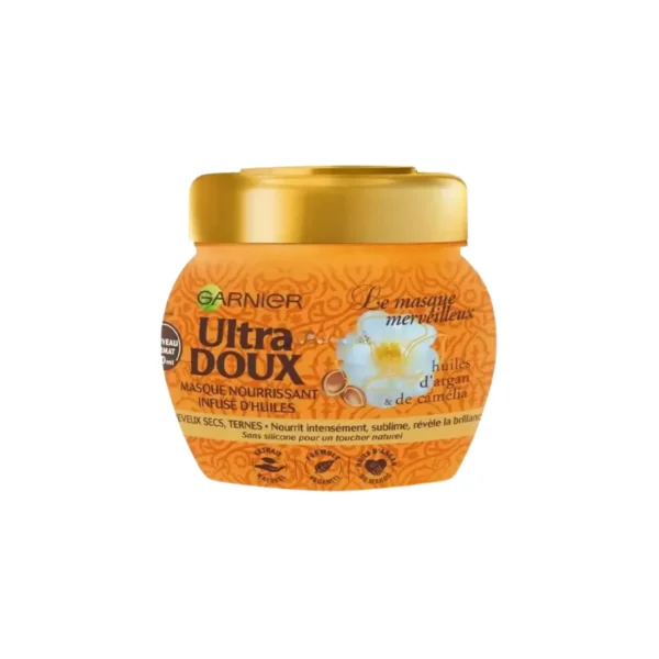GARNIER ULTRA DOUX MASQUE HUILE MERVEILLEUSES ARGAN ET CAMELIA 320ML