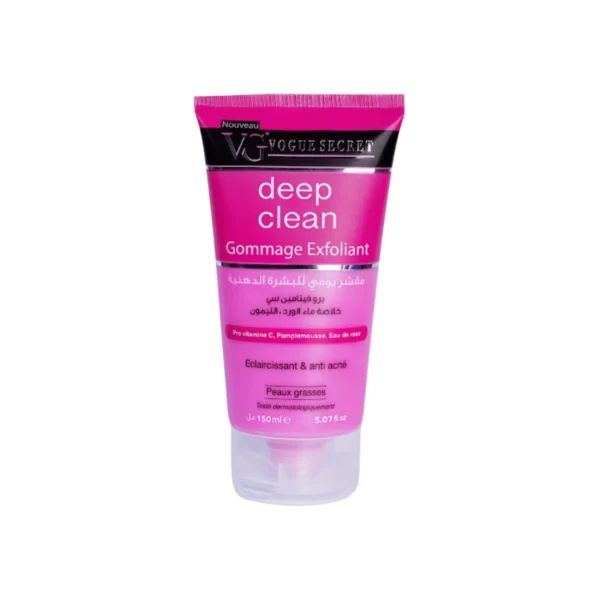 VOGUE SECRET GOMMAGE EXFOLIANT 150ML DEEP CLEAN PEAUX GRASSES