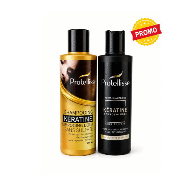 PROTELLISSE SHAMPOING KERATINE PROMO SANS SULFATE 250ML SHAMPOING+APRES SHAMPOING