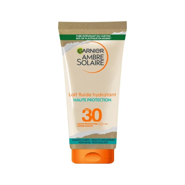 GARNIER AMBRE SOLAIRE LAIT FLUIDE HYDRATANT HAUT PROTECTION 30SPF