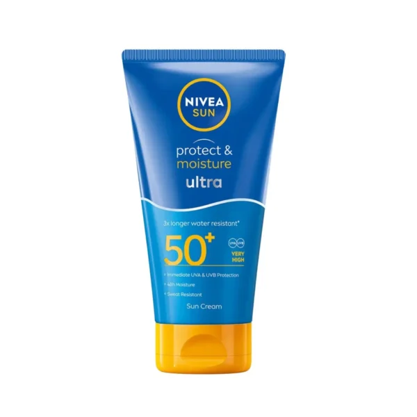NIVEA SUN PROTECT AND MOISTURE ULTRA 3X LONGER WATER RESISITANT 50SPF