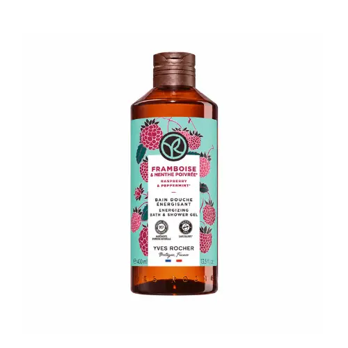 YVES ROCHER BAIN DOUCHE 400ML EVASION FRAMBOISE ET MENTH POIVREE