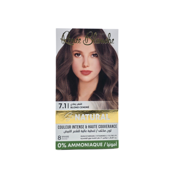 RENEE BLANCHE COULEUR INTENSE ET HAUTE COUVRANCE 0% AMMONIAQUE 7.1 BLOND CENDRE