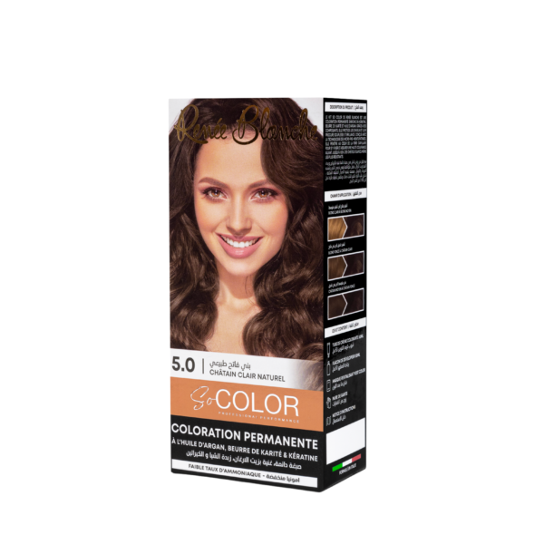 RENEE BLANCHE COULEUR INTENSE ET HAUTE COUVRANCE 0% AMMONIAQUE 5.0 CHATAIN CLAIR